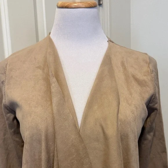 INC International Concepts Tan Fringe Cape - Picture 5 of 10